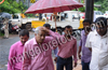 Prof. Bhagavan tries to stir hornets nest ; Hindu activists stage flash protest